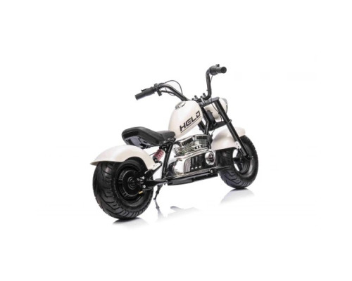 Дитячий акумуляторний мотоцикл Chopper Warrior Білий