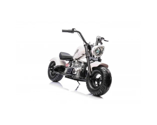 Дитячий акумуляторний мотоцикл Chopper Warrior Білий