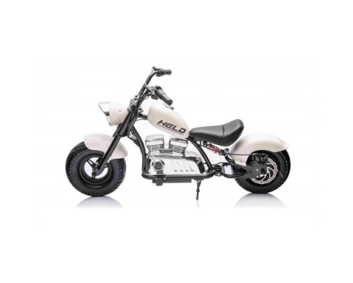 Дитячий акумуляторний мотоцикл Chopper Warrior Білий