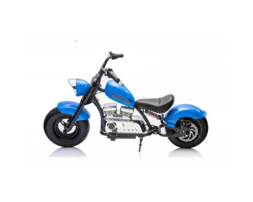 Дитячий акумуляторний мотоцикл Chopper Warrior Синій