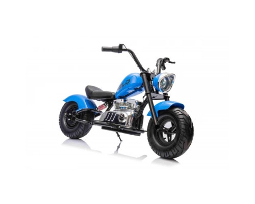 Дитячий акумуляторний мотоцикл Chopper Warrior Синій