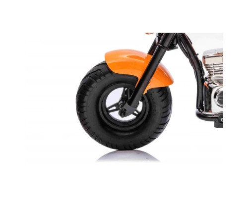 Дитячий акумуляторний мотоцикл Chopper Warrior Помаранчевий