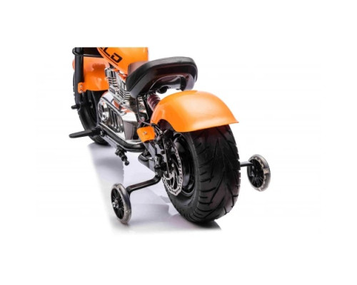 Дитячий акумуляторний мотоцикл Chopper Warrior Помаранчевий