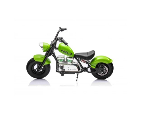 Дитячий акумуляторний мотоцикл Chopper Warrior Зелений