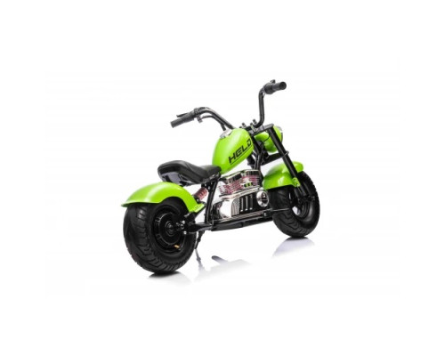 Дитячий акумуляторний мотоцикл Chopper Warrior Зелений