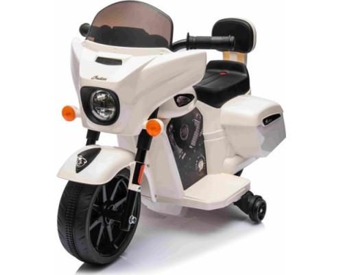 Дитячий акумуляторний мотоцикл Чоппер INDIAN Білий