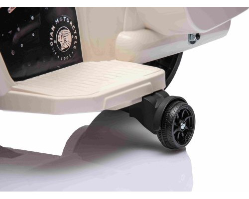 Дитячий акумуляторний мотоцикл Чоппер INDIAN Білий