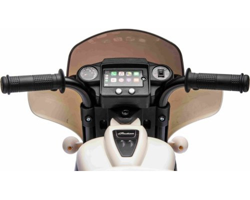 Дитячий акумуляторний мотоцикл Чоппер INDIAN Білий