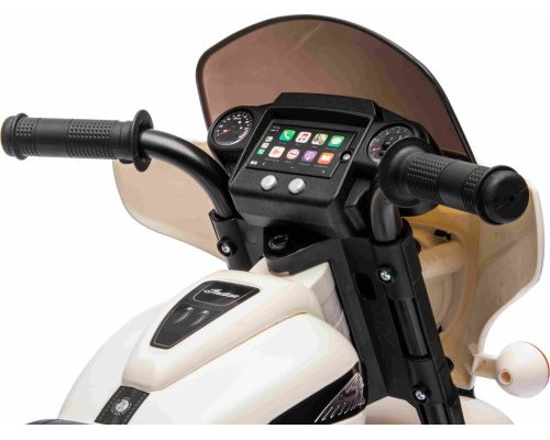 Дитячий акумуляторний мотоцикл Чоппер INDIAN Білий