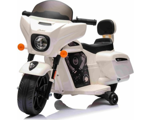 Дитячий акумуляторний мотоцикл Чоппер INDIAN Білий
