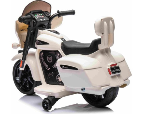 Дитячий акумуляторний мотоцикл Чоппер INDIAN Білий