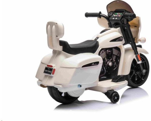 Дитячий акумуляторний мотоцикл Чоппер INDIAN Білий
