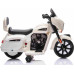 Дитячий акумуляторний мотоцикл Чоппер INDIAN Білий