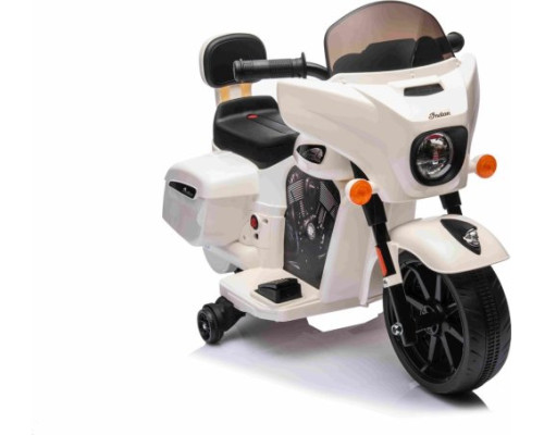 Дитячий акумуляторний мотоцикл Чоппер INDIAN Білий