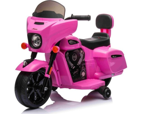 Дитячий акумуляторний мотоцикл Чоппер INDIAN Рожевий