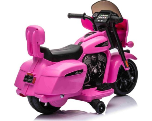 Дитячий акумуляторний мотоцикл Чоппер INDIAN Рожевий