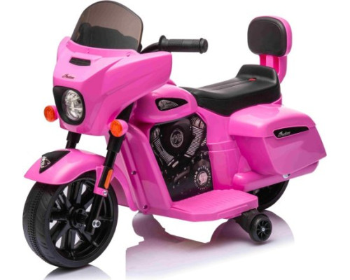 Дитячий акумуляторний мотоцикл Чоппер INDIAN Рожевий