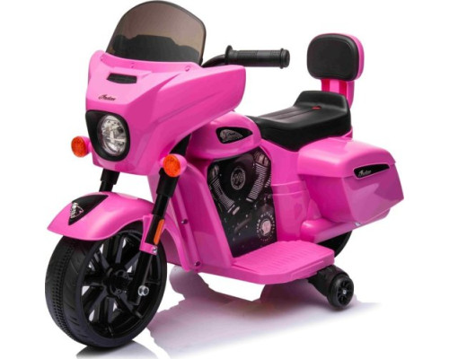 Дитячий акумуляторний мотоцикл Чоппер INDIAN Рожевий