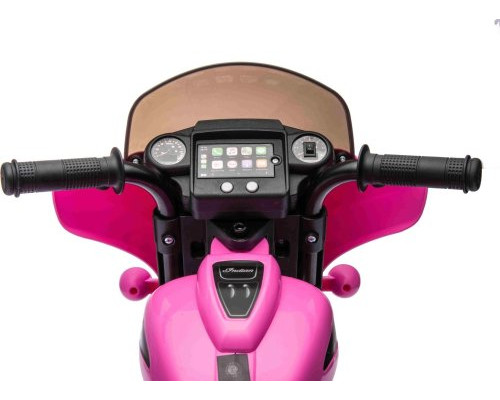 Дитячий акумуляторний мотоцикл Чоппер INDIAN Рожевий