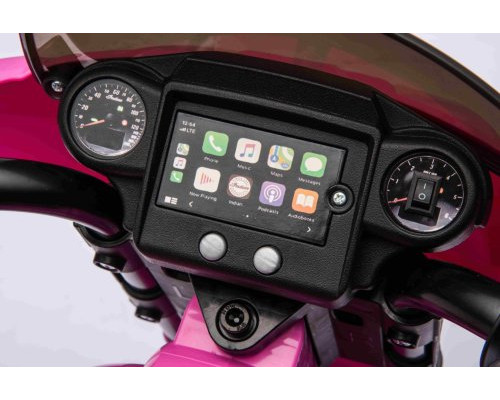 Дитячий акумуляторний мотоцикл Чоппер INDIAN Рожевий