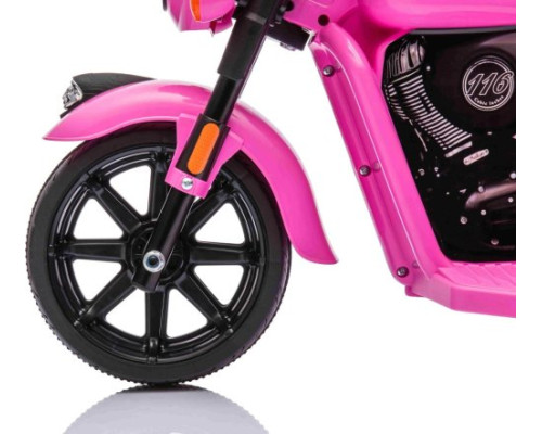 Дитячий акумуляторний мотоцикл Чоппер INDIAN Рожевий