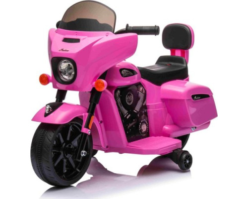 Дитячий акумуляторний мотоцикл Чоппер INDIAN Рожевий