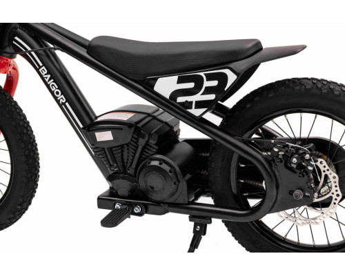 Дитячий акумуляторний мотоцикл BAIGOR 23 PRO чорний