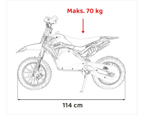 Дитячий акумуляторний мотоцикл RENEGADE 50R Зелений