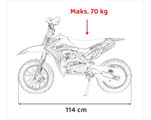 Дитячий акумуляторний мотоцикл RENEGADE 50R Червоний