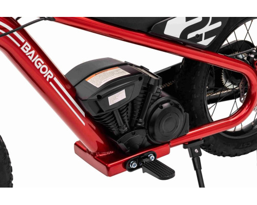Дитячий акумуляторний мотоцикл BAIGOR 23 PRO Червоний