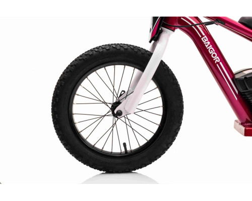 Дитячий акумуляторний мотоцикл BAIGOR 23 PRO Рожевий