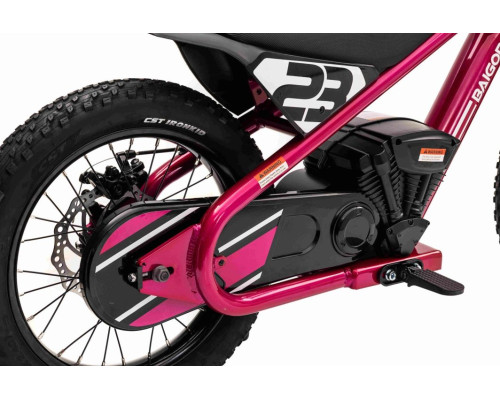 Дитячий акумуляторний мотоцикл BAIGOR 23 PRO Рожевий