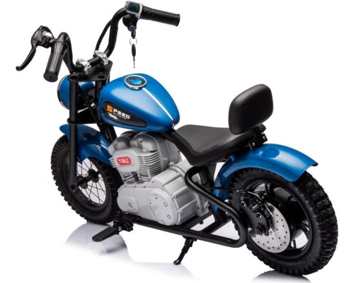 Дитячий акумуляторний мотоцикл SPEED Power Синій