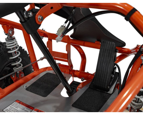 Дитячий акумуляторний картинг MUD MONSTER Помаранчевий