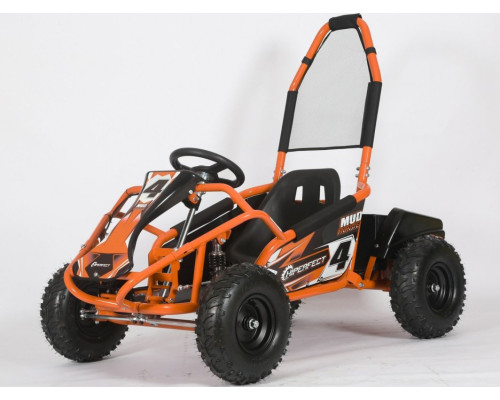 Дитячий акумуляторний картинг MUD MONSTER Помаранчевий