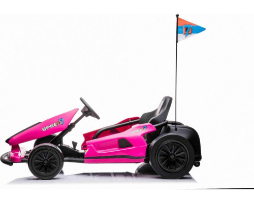 Дитячий акумуляторний картинг Speed ​​​​7 Drift King Рожевий