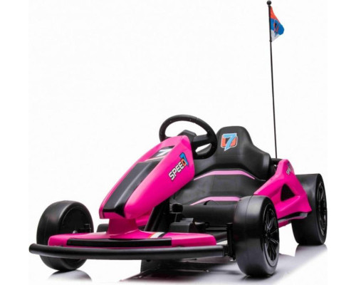 Дитячий акумуляторний картинг Speed ​​​​7 Drift King Рожевий