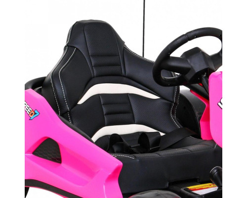 Дитячий акумуляторний картинг Speed ​​​​7 Drift King Рожевий