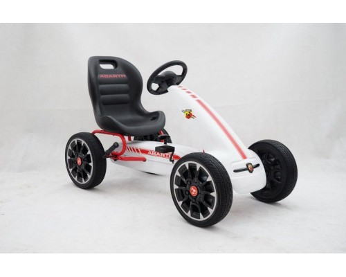 Дитячий педальний картинг ABARTH Білий