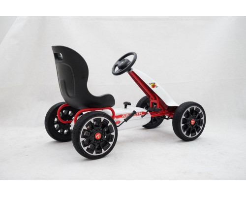 Дитячий педальний картинг ABARTH Білий