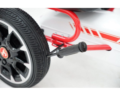 Дитячий педальний картинг ABARTH Білий