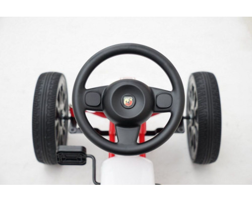 Дитячий педальний картинг ABARTH Білий