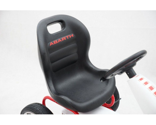 Дитячий педальний картинг ABARTH Білий