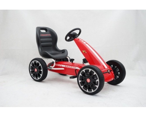 Дитячий педальний картинг ABARTH Червоний