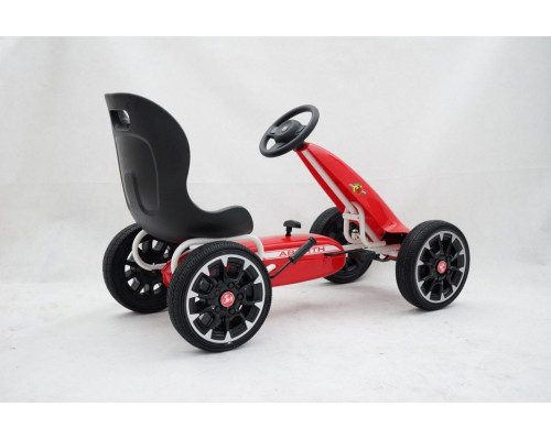 Дитячий педальний картинг ABARTH Червоний