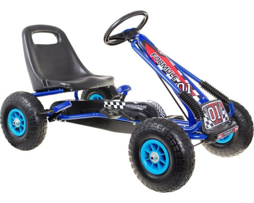 Дитячий педальний картинг пневматичний 3+ Синій