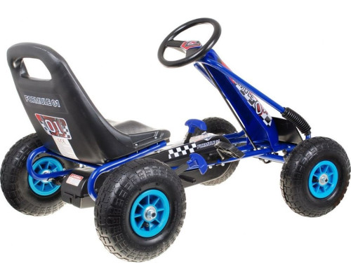 Дитячий педальний картинг пневматичний 3+ Синій