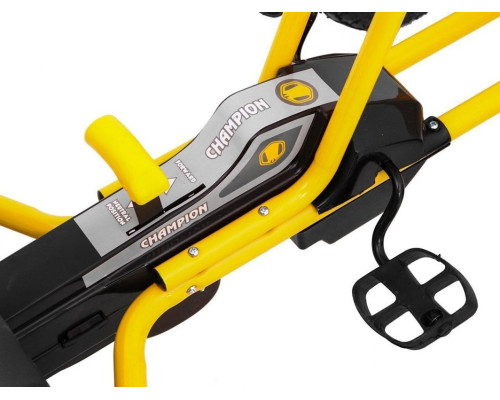 Дитячий педальний картинг Чемпіон 3+ Жовтий