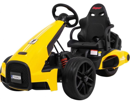 Дитячий акумуляторний картинг Bolid XR-1 Жовтий