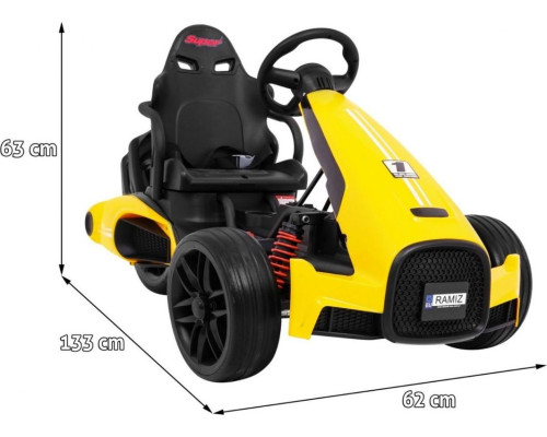 Дитячий акумуляторний картинг Bolid XR-1 Жовтий